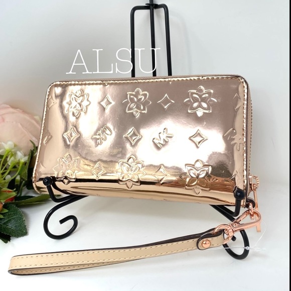 Michael Kors Flat MF Phone Case Rose Gold Large - Picture 2 of 7